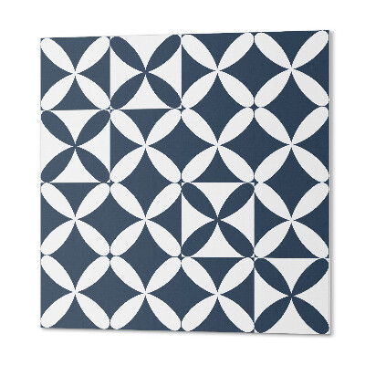 Wall paneling Geometric flowers in a modern style