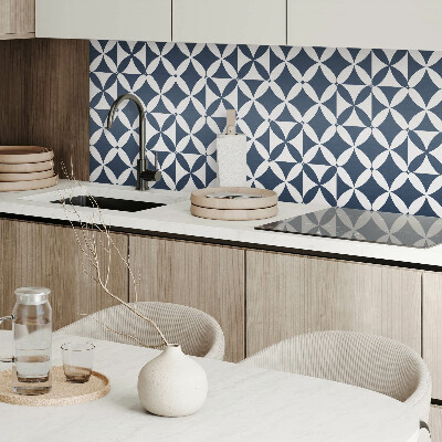 Wall paneling Geometric flowers in a modern style