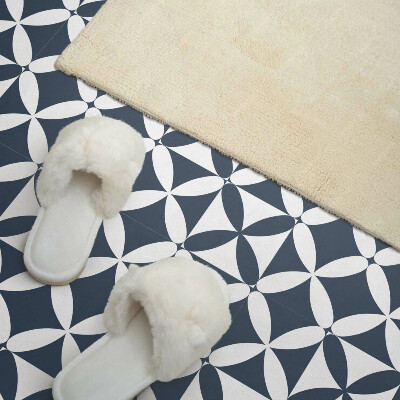 Wall paneling Geometric flowers in a modern style