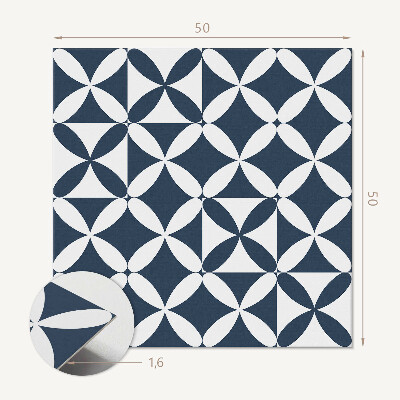 Wall paneling Geometric flowers in a modern style
