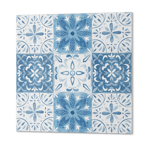 Wall paneling Tiled pattern with delicate flowers