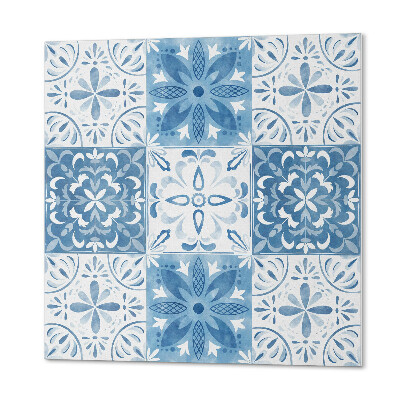 Wall paneling Tiled pattern with delicate flowers