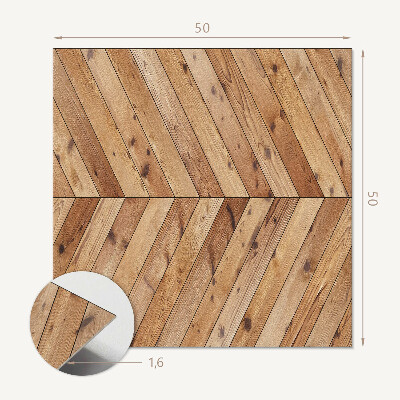 Pvc wall panel square Stylish diagonal plank pattern