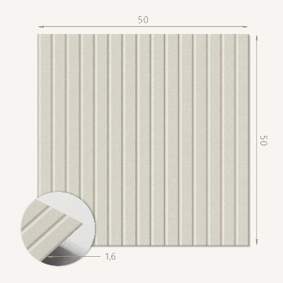 Pvc wall panel square Vertical lines with texture