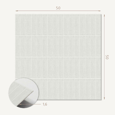 Wall panel square Clean rectangular grid structure