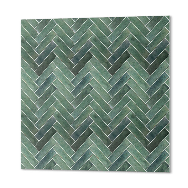 Wall paneling 3D herringbone pattern