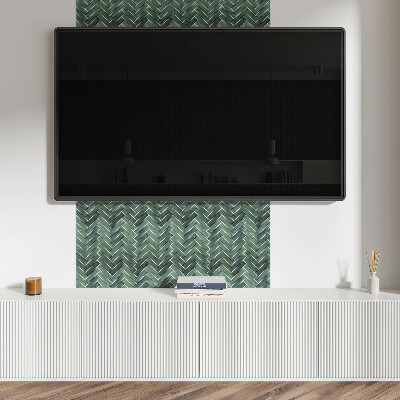 Wall paneling 3D herringbone pattern