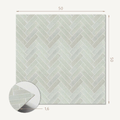 Pvc wall panel square Geometric Herringbone