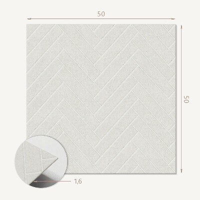 Wall paneling Herringbone inspired design