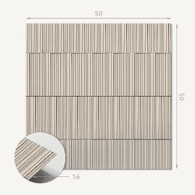 Pvc wall panel square Parallel lines