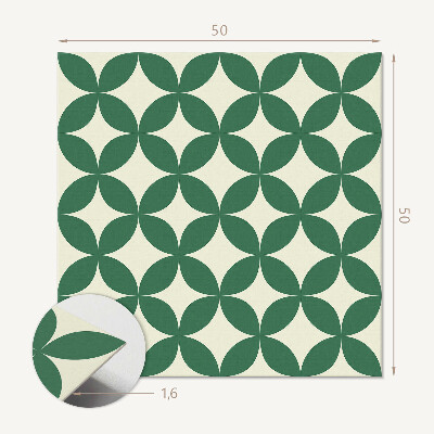 Wall panel square Mesh leaf motif