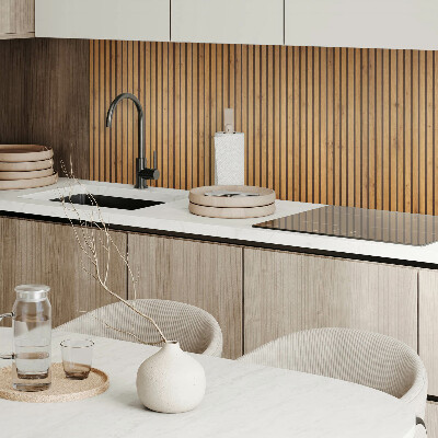 Wall paneling Wood-inspired vertical planks