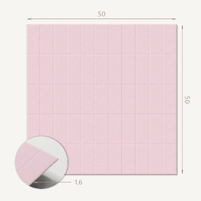 Wall panel square Flat tiles in a grid