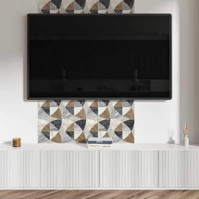 Pvc wall panel square Geometric tile motifs