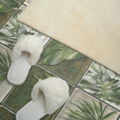 Pvc wall panel square Leaf Tile Pattern