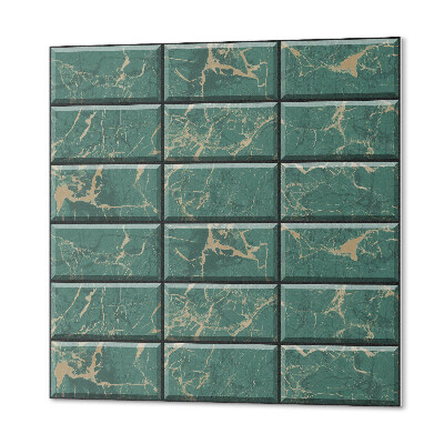 Wall panel square Stylized tiles in a marble pattern