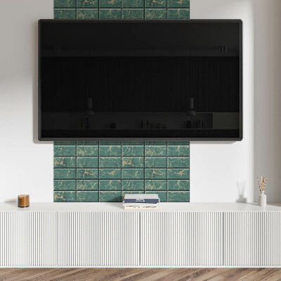 Wall panel square Stylized tiles in a marble pattern