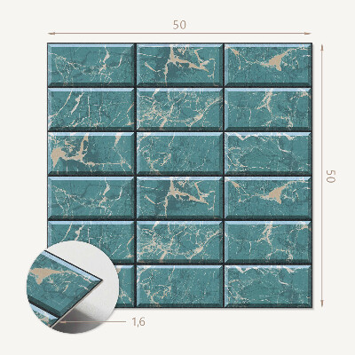 Wall paneling Stylish tiles in a marble pattern