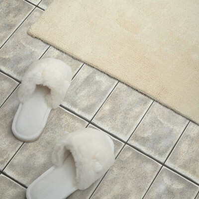 Wall panel square Bright 3D tiles in vertical arrangement