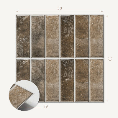 Wall paneling Tiles with vertical stripes
