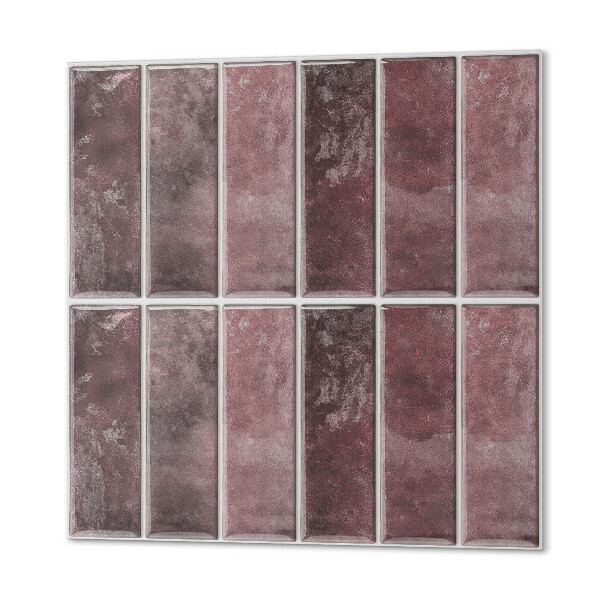 Wall paneling Vertical stripes in a mosaic pattern