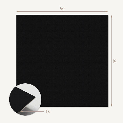 Wall panel square Black theme