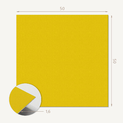 Wall panel square Warm Shade of Yellow