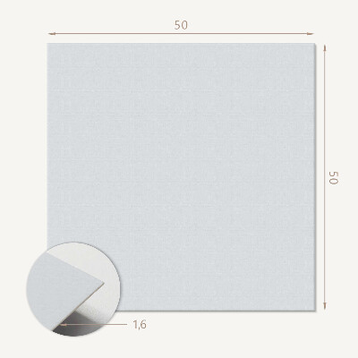 Wall panel square Delicate white color