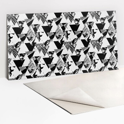 Decorative wall panel Patterned triangles