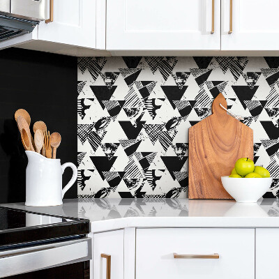 Decorative wall panel Patterned triangles
