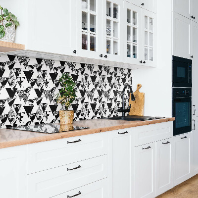 Decorative wall panel Patterned triangles