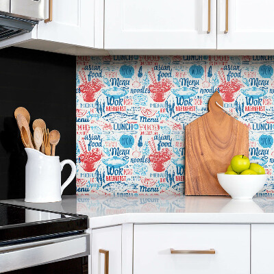 Wall panel Cartoon food motif