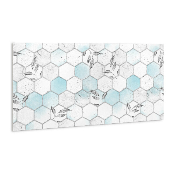 Wall panel Hexagons and leaves