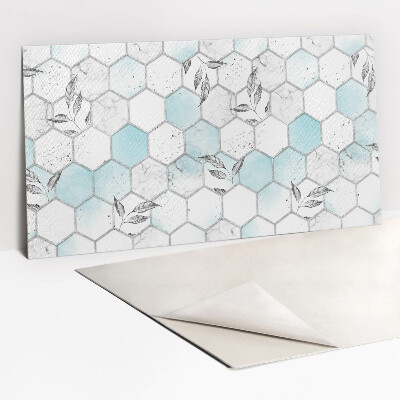 Wall panel Hexagons and leaves