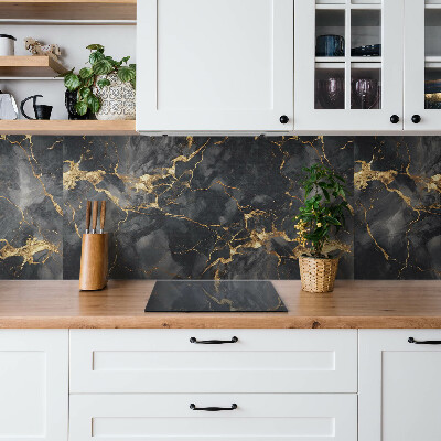 Wall paneling Marble stone and gold