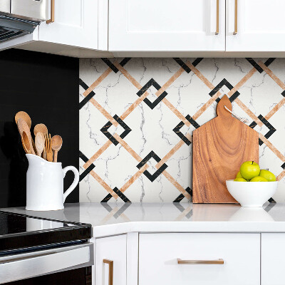 Wall paneling Marble and squares