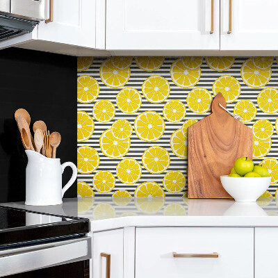 Wall panel Cartoon lemon slices