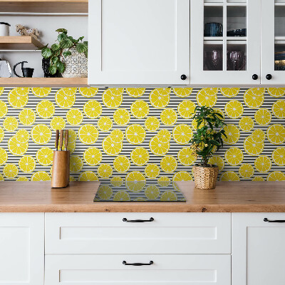 Wall panel Cartoon lemon slices