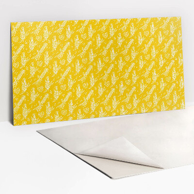 Wall panel Yellow cartoon corn