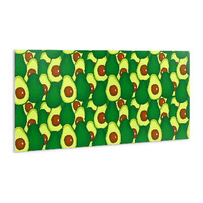 Wall panel Green cartoon avocado