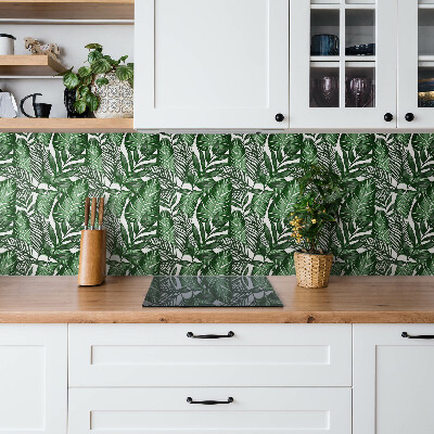 Wall paneling Green leaves