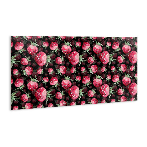 Decorative wall panel Cartoon strawberries