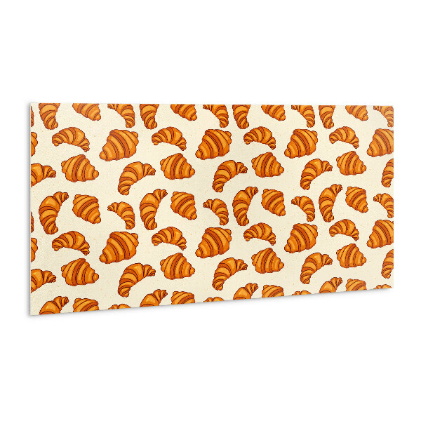 Wall panel Cartoon croissant