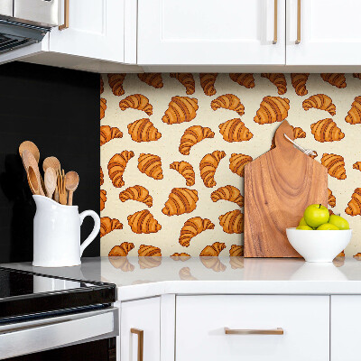 Wall panel Cartoon croissant