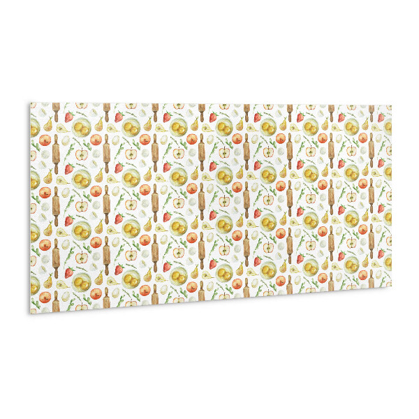 Decorative wall panel Apple and pear fruits