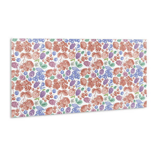 Decorative wall panel Colorful fruits