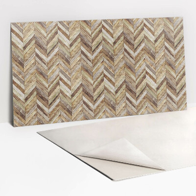 Wall panel Herringbone-shaped boards