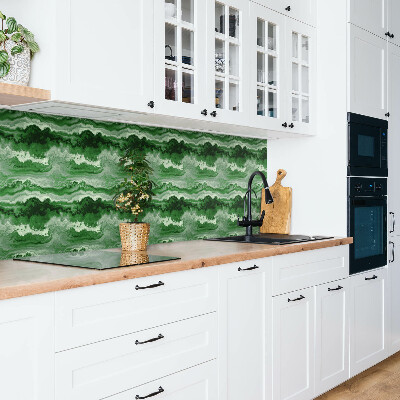 Wall panel Green marble motif