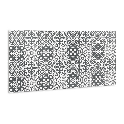 Decorative wall panel Gray tiles with a Portuguese motif