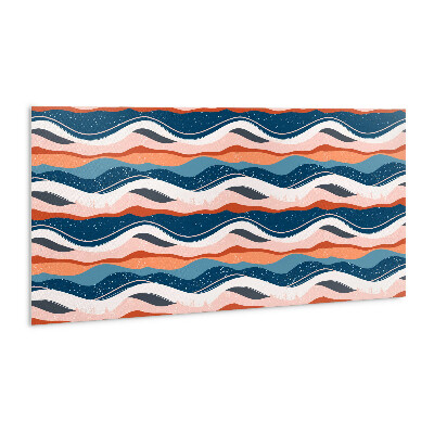 Decorative wall panel Abstract colorful waves